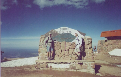 Jay Gorsegnor and Jody O'Donnell at Pike's Peak