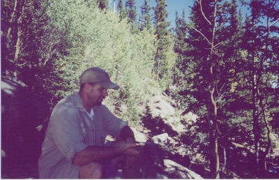 Jay Gorsegnor and Sysiphus the Mountain Jay on Pike's Peak - Hiking Colorado